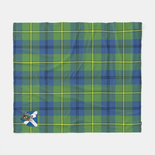 Scotts Johnston Ancient Tartan Pset Fleece Deken (Voorkant (Horizontaal))