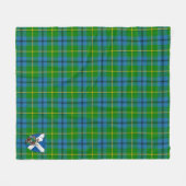 Scotts Johnston Tartan Pset Fleece Deken (Voorkant (Horizontaal))