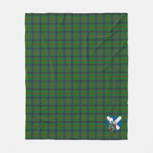 Scotts Kennedy Tartan Pset Fleece Deken (Voorkant)