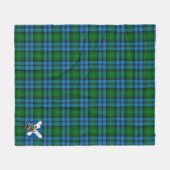 Scotts Kerr Hunting Tartan Pset Fleece Deken (Voorkant (Horizontaal))