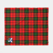 Scotts Kerr Modern Tartan Pset Fleece Deken (Voorkant (Horizontaal))