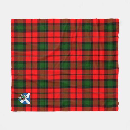 Scotts Kerr Modern Tartan Pset Fleece Deken (Voorkant (Horizontaal))