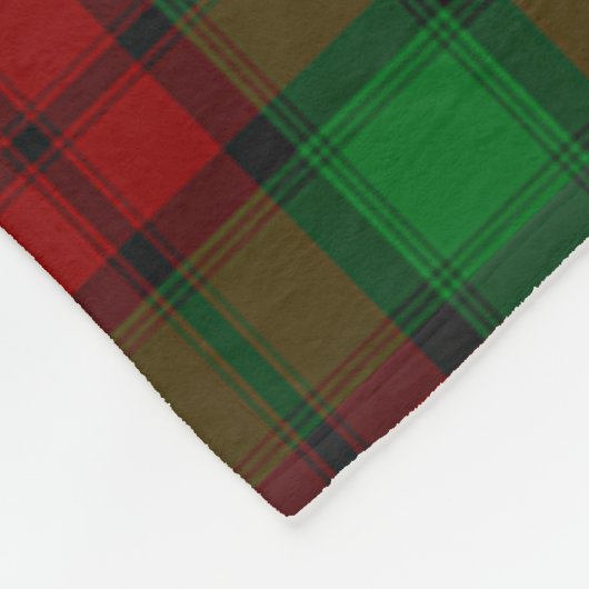 Scotts Kerr Tartan Pset Fleece Deken (Hoek)