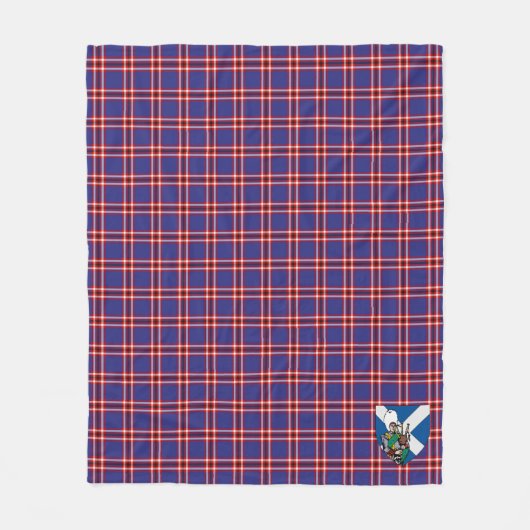 Scotts Laing of Archiestown Tartan Pset Fleece Deken (Voorkant)