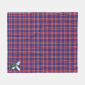 Scotts Laing of Archiestown Tartan Pset Fleece Deken (Voorkant (Horizontaal))
