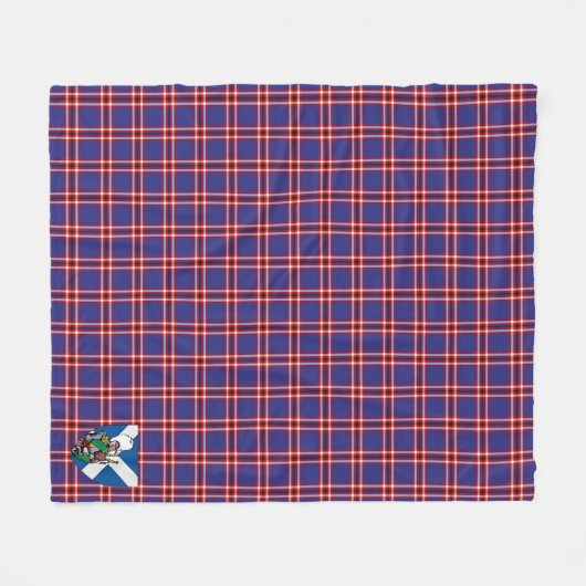 Scotts Laing of Archiestown Tartan Pset Fleece Deken (Voorkant (Horizontaal))