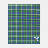 Scotts Learning March Tartan Pset Fleece Deken (Voorkant)
