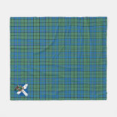 Scotts Lockhart Ancient Tartan Pset Fleece Deken (Voorkant (Horizontaal))