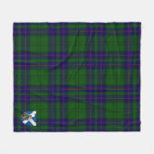 Scotts Lockhart Modern Tartan Pset Fleece Deken (Voorkant (Horizontaal))