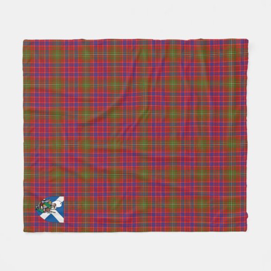 Scotts Lumsden Tartan Pset Fleece Deken (Voorkant (Horizontaal))