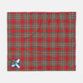 Scotts MacBain Tartan Pset Fleece Deken (Voorkant (Horizontaal))