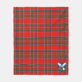 Scotts MacBean Modern Tartan Pset Fleece Deken (Voorkant)