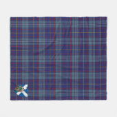 Scotts MacCormick Tartan Pset Fleece Deken (Voorkant (Horizontaal))