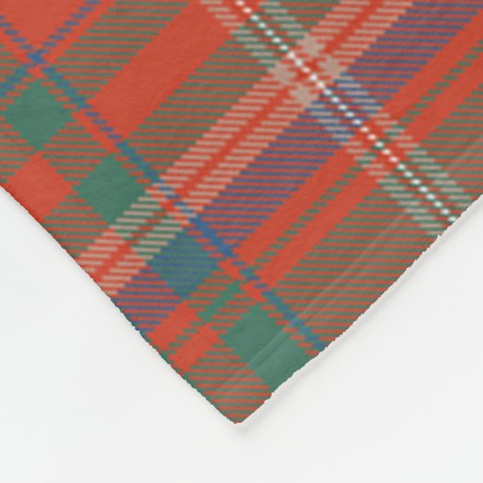 Scotts MacDougall Ancient Tartan Plaid Fleece Deken (Hoek)