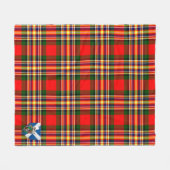 Scotts MacGill Tartan Pset Fleece Deken (Voorkant (Horizontaal))
