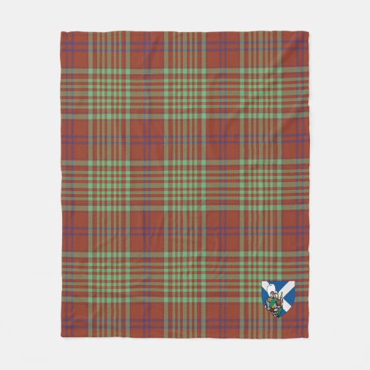 Scotts MacGillivray Hunting Ancient Tartan Pset Fleece Deken (Voorkant)