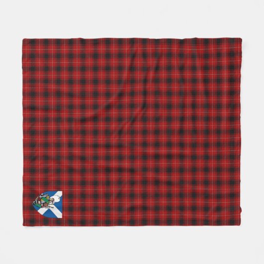 Scotts MacIver Tartan Pset Fleece Deken (Voorkant (Horizontaal))