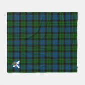 Scotts MacKay Modern Tartan Plaid Fleece Deken (Voorkant (Horizontaal))