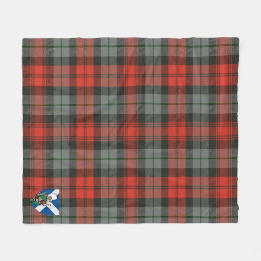 Scotts MacLachlan Weathered Tartan Pset Fleece Deken (Voorkant (Horizontaal))