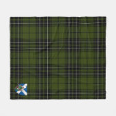 Scotts MacLean Hunting Tartan Plaid Fleece Deken (Voorkant (Horizontaal))