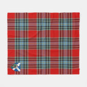 Scotts MacLeay Tartan Pset Fleece Deken (Voorkant (Horizontaal))