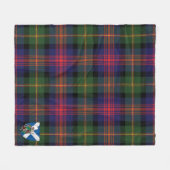 Scotts MacLennan Tartan Pset Fleece Deken (Voorkant (Horizontaal))