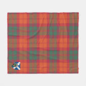 Scotts MacNab Ancient Tartan Pset Fleece Deken (Voorkant (Horizontaal))