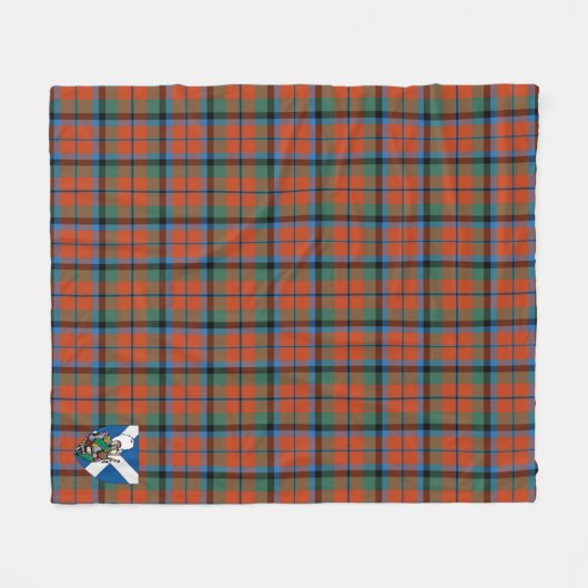 Scotts MacNaughton Ancient Tartan Pset Fleece Deken (Voorkant (Horizontaal))