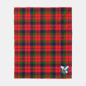 Scotts MacNaughton Red Tartan Plaid Fleece Deken (Voorkant)