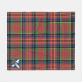 Scotts MacPherson Ancient Tartan Pset Fleece Deken (Voorkant (Horizontaal))