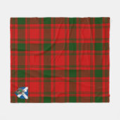 Scotts MacQuarrie Tartan Pset Fleece Deken (Voorkant (Horizontaal))