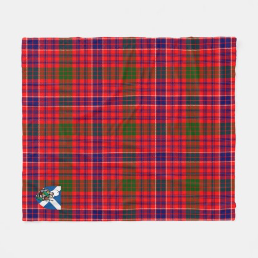 Scotts MacRae Modern Tartan Pset Fleece Deken (Voorkant (Horizontaal))