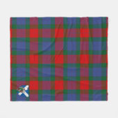 Scotts Mar Tartan Plaid Fleece Deken (Voorkant (Horizontaal))
