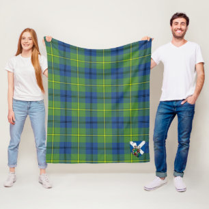 Scotts Marjoribanks Oude Tartan Schotse Ruit Fleece Deken