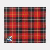 Scotts Marjoribanks Tartan Pset Fleece Deken (Voorkant (Horizontaal))