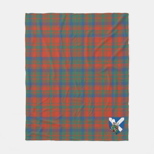 Scotts Matheson Ancient Tartan Pset Fleece Deken (Voorkant)