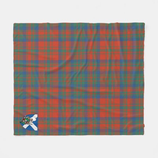 Scotts Matheson Ancient Tartan Pset Fleece Deken (Voorkant (Horizontaal))