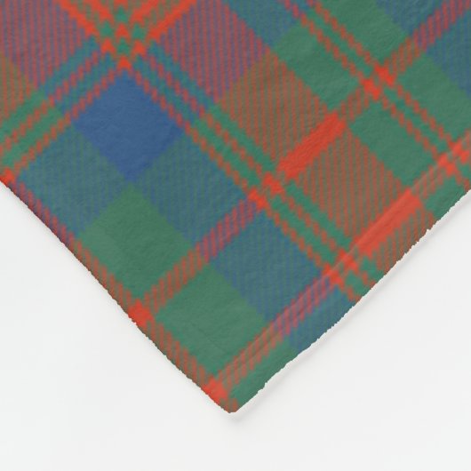 Scotts Matheson Ancient Tartan Pset Fleece Deken (Hoek)