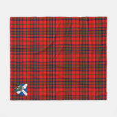 Scotts Matheson Red Tartan Pset Fleece Deken (Voorkant (Horizontaal))