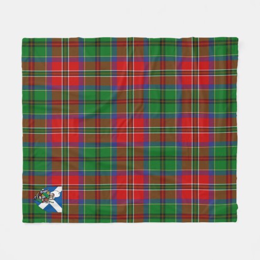 Scotts McCulloch Tartan Pset Fleece Deken (Voorkant (Horizontaal))