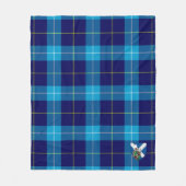 Scotts McKerrell Blue Tartan Pset Fleece Deken (Voorkant)