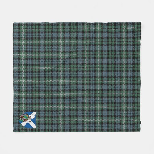 Scotts Melville Tartan Pset Fleece Deken (Voorkant (Horizontaal))
