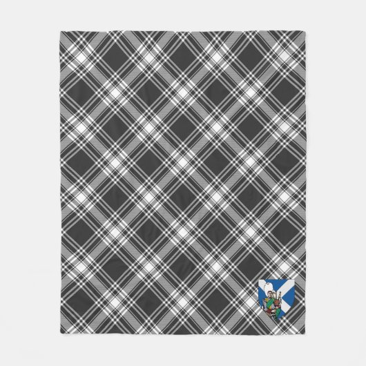 Scotts Menzies Tartan Pset Fleece Deken (Voorkant)