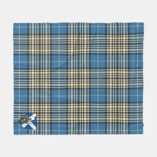Scotts Napier Ancient Tartan Pset Fleece Deken (Voorkant (Horizontaal))