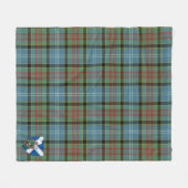 Scotts Paisley Tartan Pset Fleece Deken (Voorkant (Horizontaal))