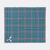 Scotts Pitcairn Tartan Pset Fleece Deken (Voorkant (Horizontaal))