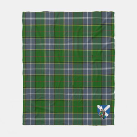 Scotts Pringle Tartan Pset Fleece Deken (Voorkant)