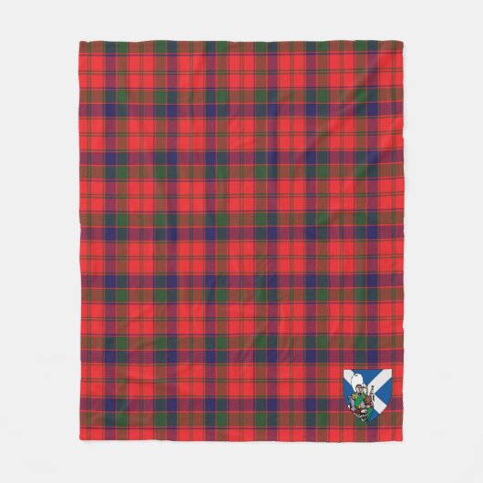 Scotts Robertson Modern Tartan Pset Fleece Deken (Voorkant)