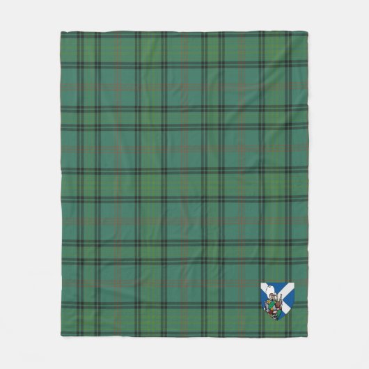 Scotts Ross Hunting Ancient Tartan Pset Fleece Deken (Voorkant)