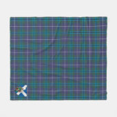 Scotts Sandilands Modern Tartan Pset Fleece Deken (Voorkant (Horizontaal))